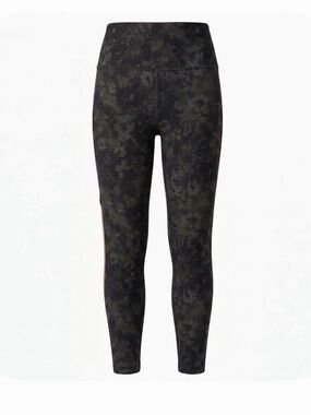 MARIKA Mottled Pattern High Waisted Leggings, Women’s Size M, Green Gray